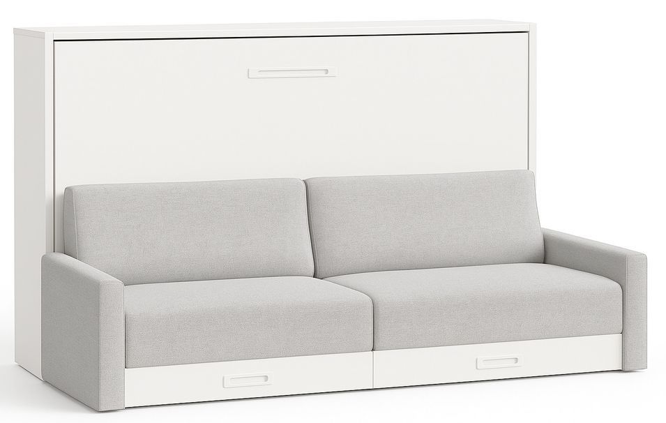 Lit escamotable horizontal avec canapé et rangement VETAL - Photo n°1