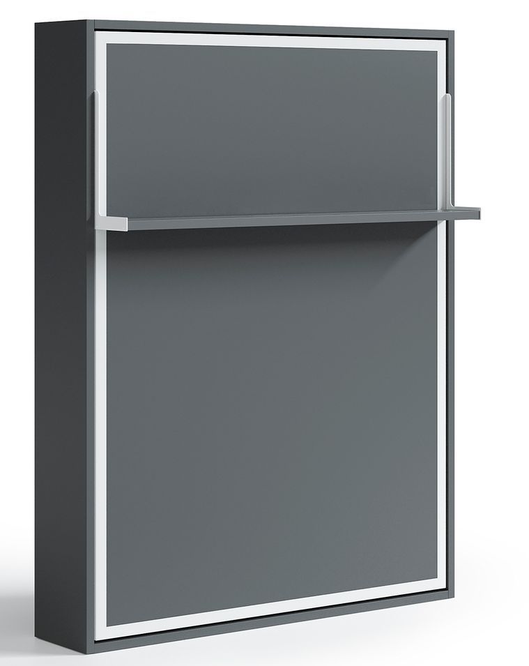 Lit escamotable vertical 90x190 avec étagère Habitat - Photo n°1