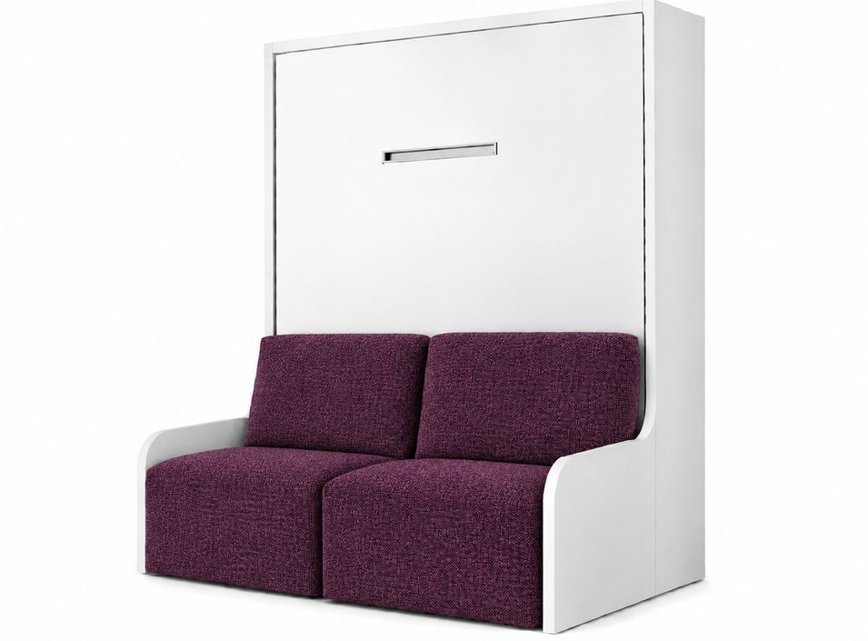 Lit escamotable vertical autoporteur avec banquette KOZZA Premium – Haut de gamme – Usage intensif - Photo n°1