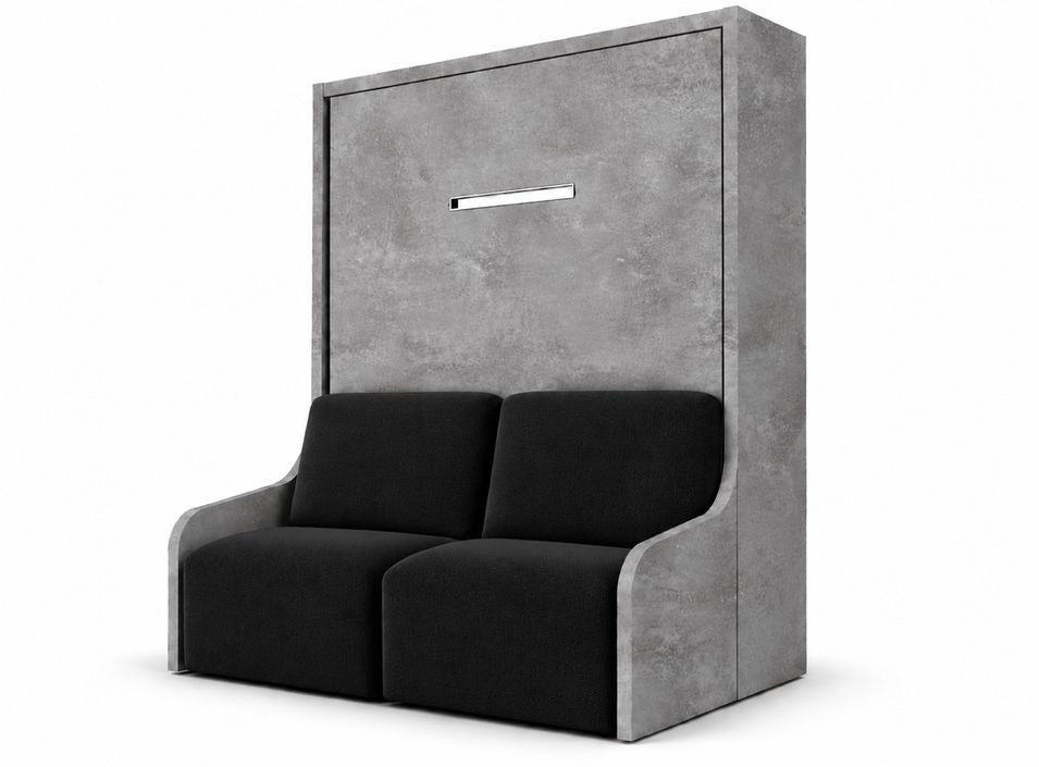 Lit escamotable vertical autoporteur avec banquette KOZZA Premium – Haut de gamme – Usage intensif - Photo n°1