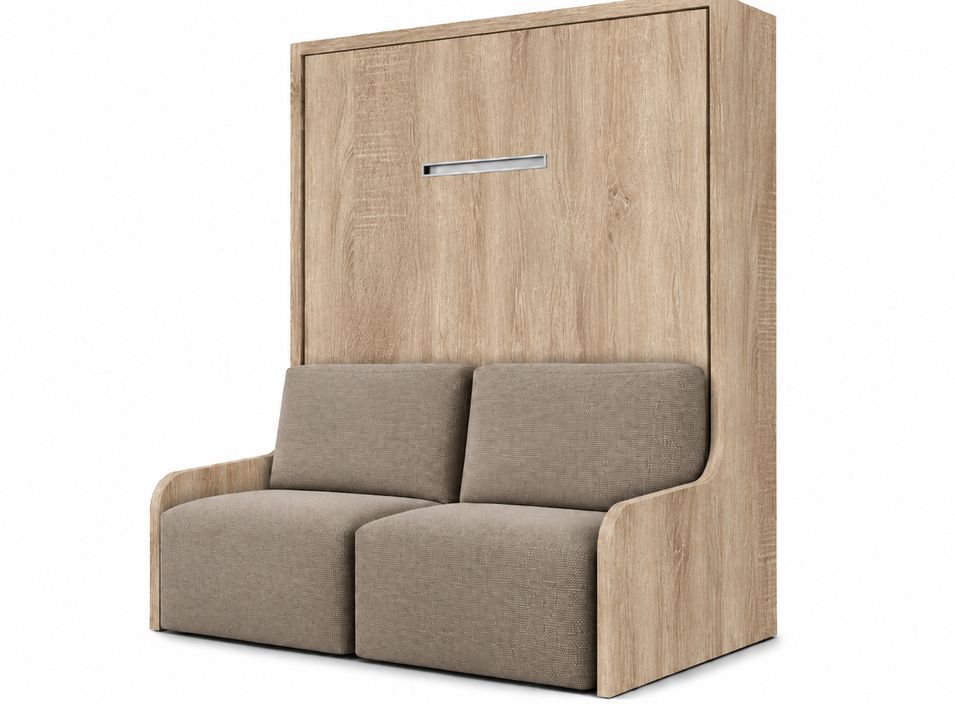 Lit escamotable vertical autoporteur avec banquette KOZZA – Sans fixation murale - Photo n°1