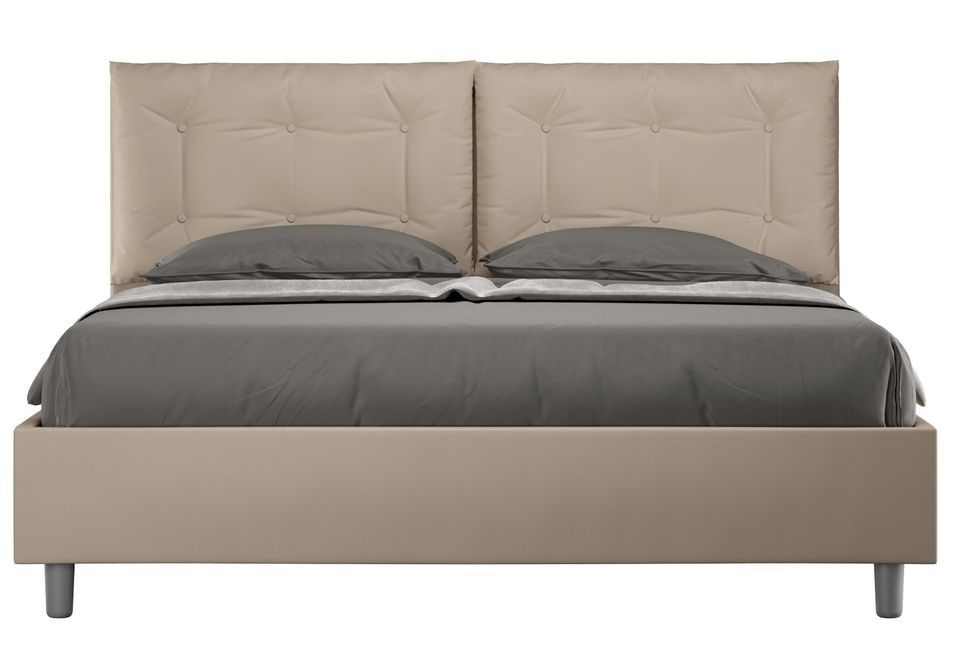 Lit king size italien simili cuir Andry - Photo n°1