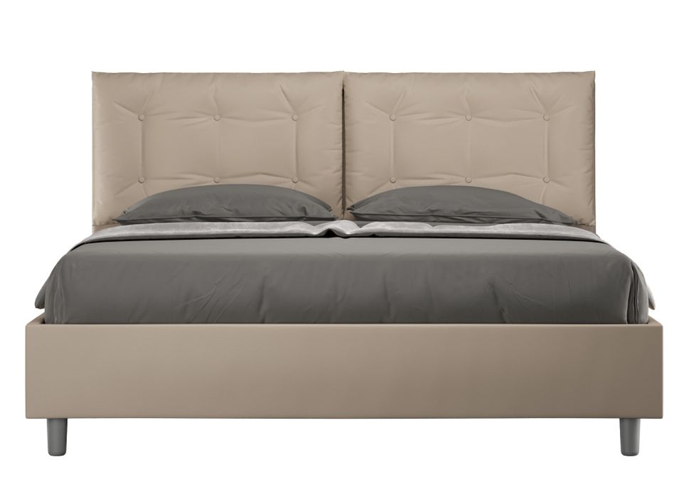 Lit king size italien simili cuir Andry - Photo n°1