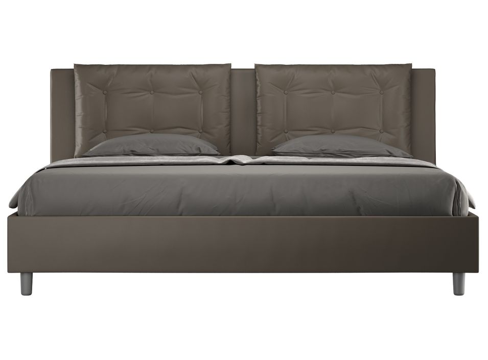 Lit king size italien simili cuir Andry - Photo n°1