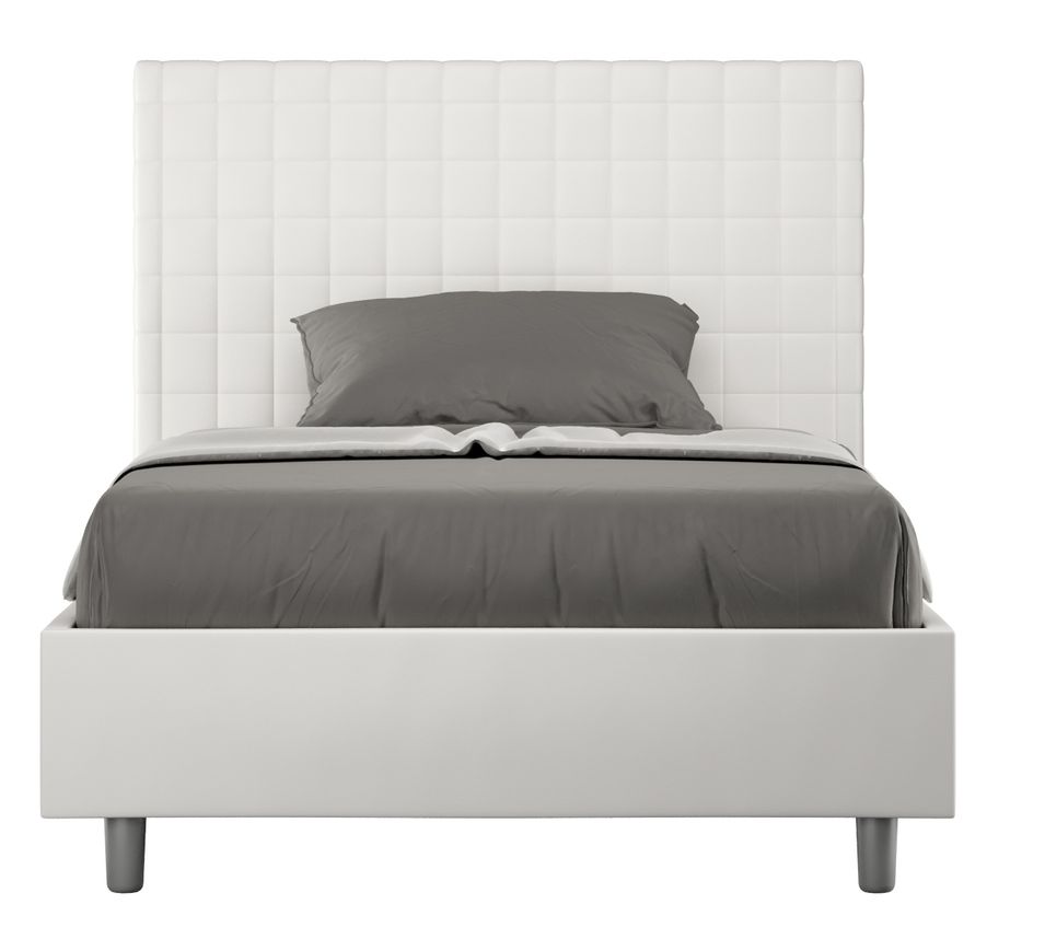 Lit matelassé à carreaux simili cuir Kunda - Photo n°1