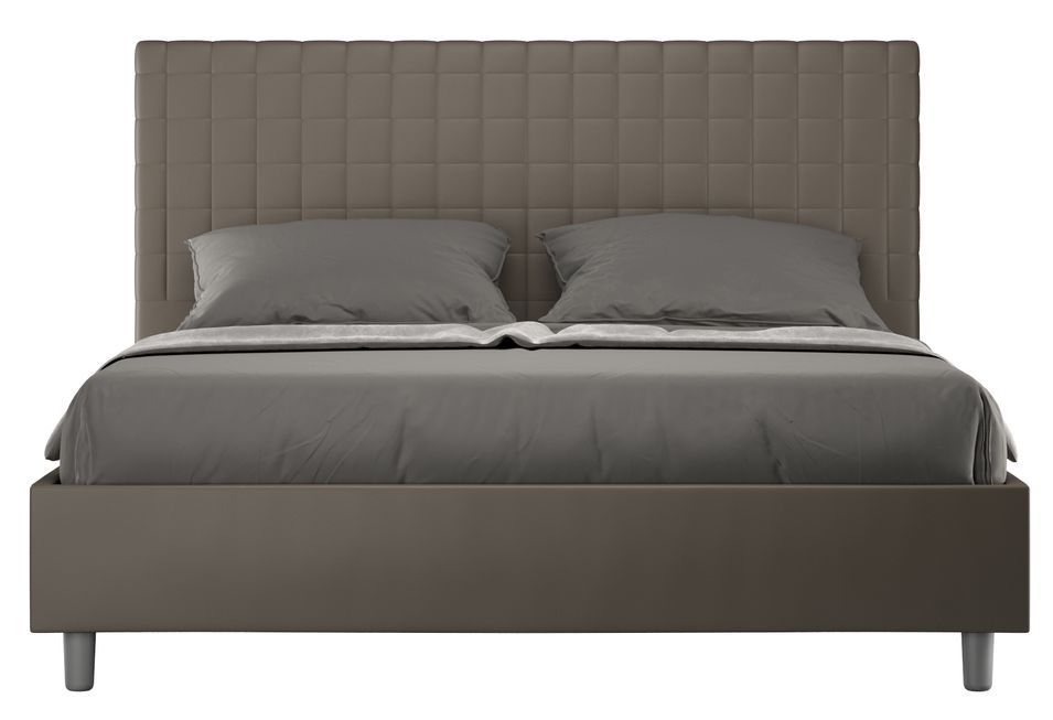 Lit matelassé à carreaux simili cuir Kunda - Photo n°1