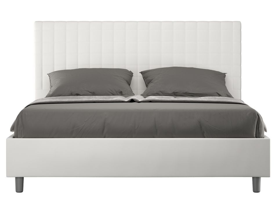 Lit matelassé à carreaux simili cuir Kunda - Photo n°1