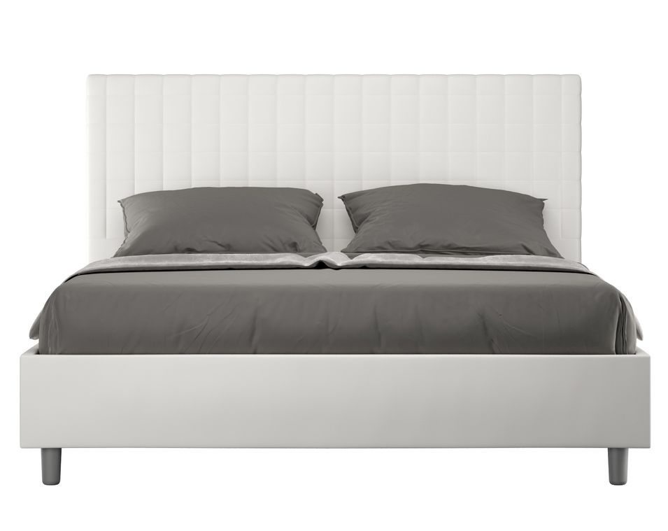 Lit matelassé à carreaux simili cuir Kunda - Photo n°1