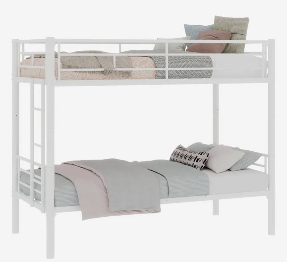 Lit superposé 90x190 cm métal VADIR - 2 lits séparables - Photo n°1