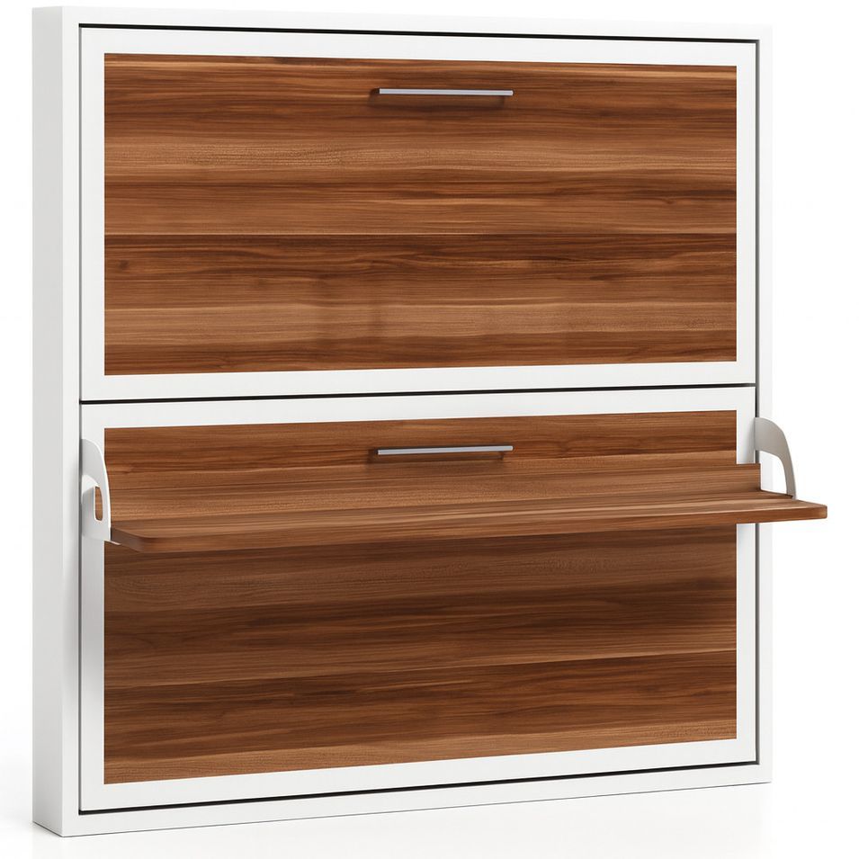 Lit superposé escamotable avec bureau MELINA – Conception renforcée - Photo n°1