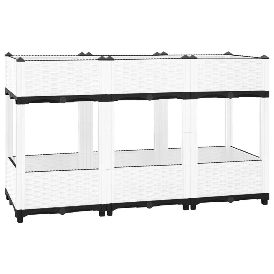 Lit surélevé 120x40x71 cm Polypropylène - Photo n°1