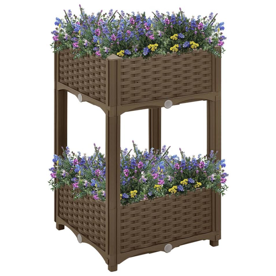 Jardinière 40x40x71 cm Polypropylène 3 - Photo n°1