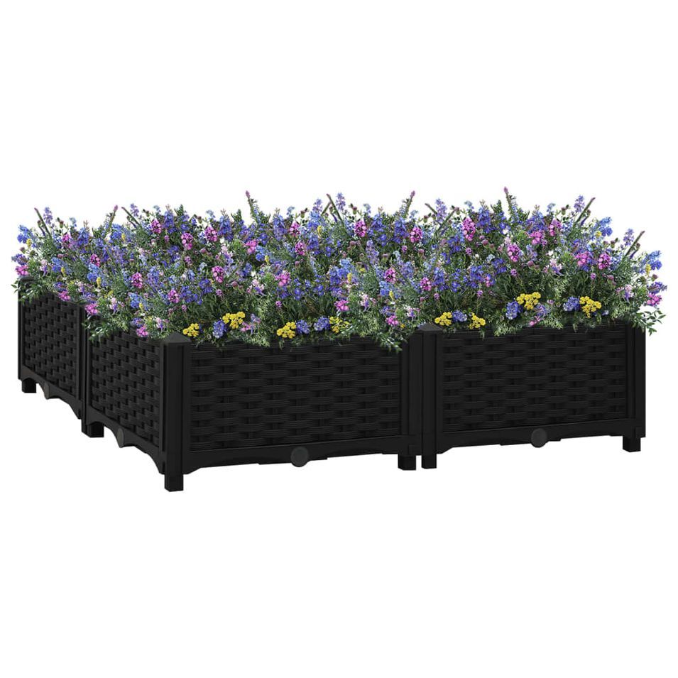 Jardinière 80x80x23 cm Polypropylène - Photo n°1