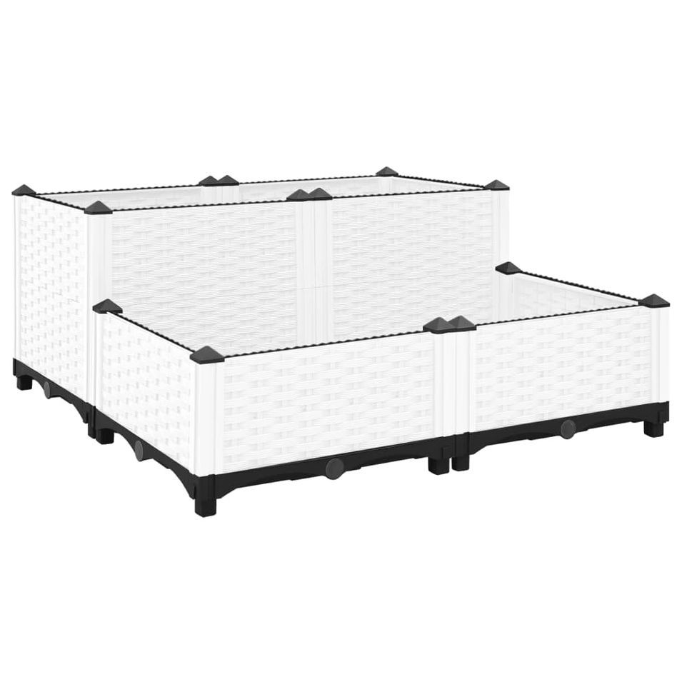 Lit surélevé 80x80x38 cm Polypropylène - Photo n°1