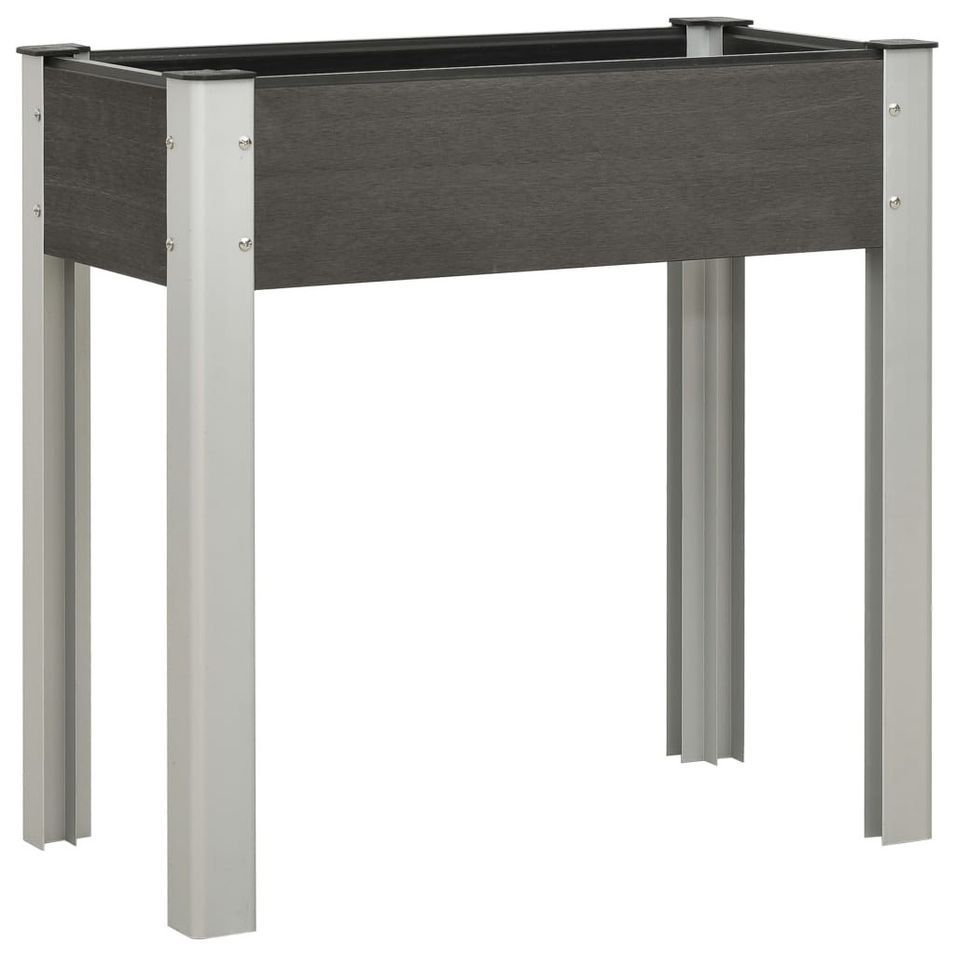 Jardinière 75x40x75 cm WPC Gris - Photo n°1