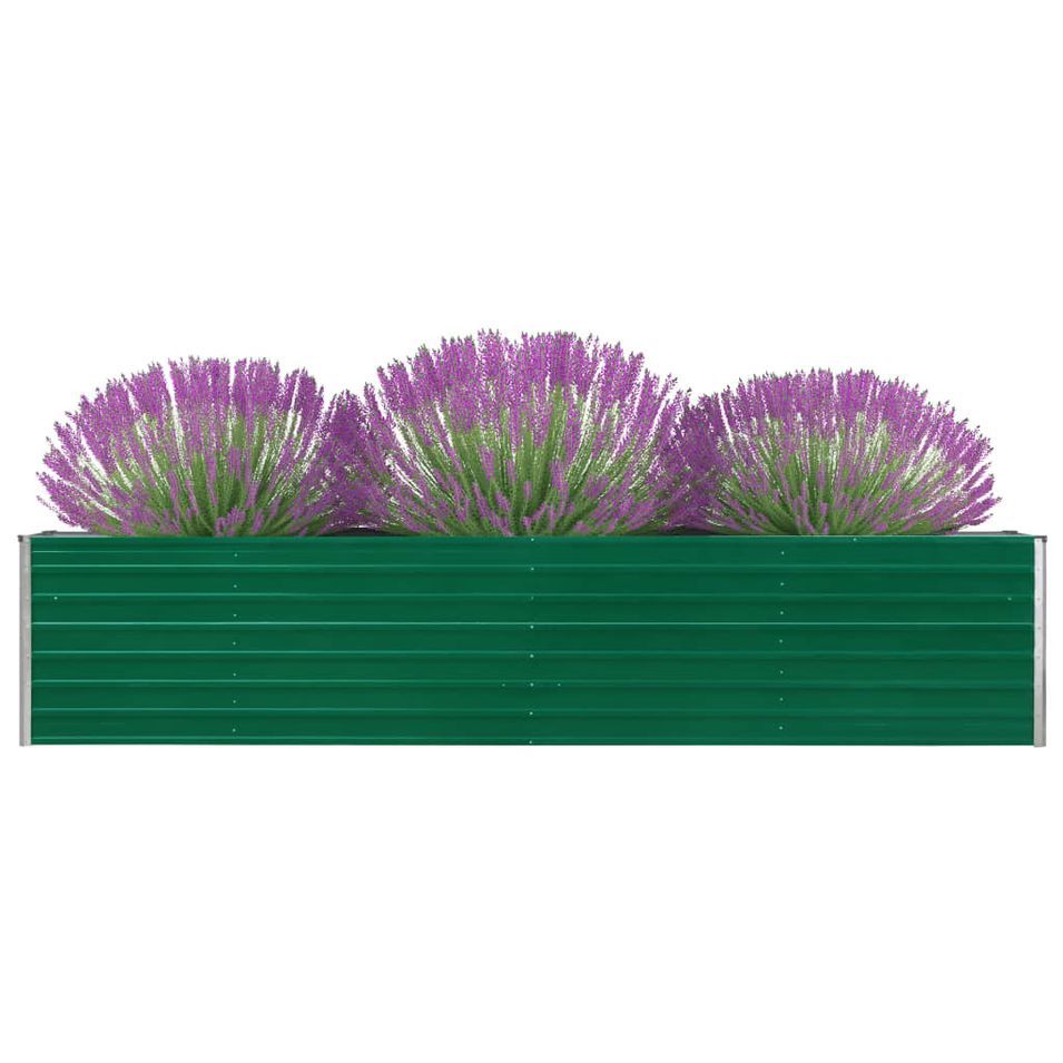 Jardinière Acier galvanisé 320x40x45 cm Vert - Photo n°1