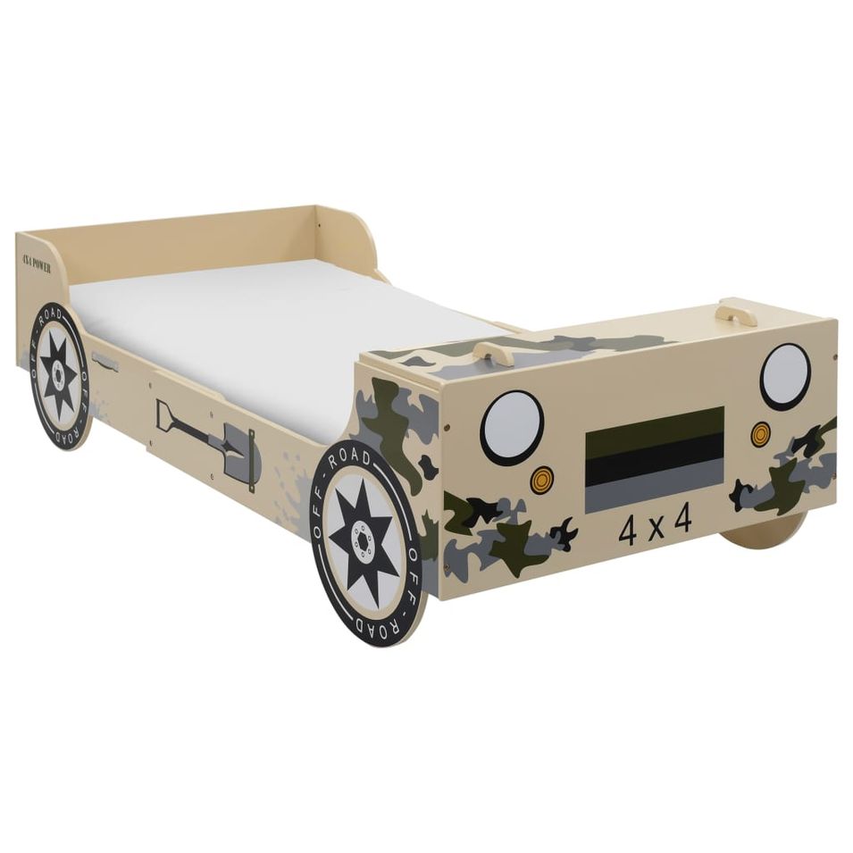 Lit tout-terrain pour enfants 90 x 200 cm Camouflage - Photo n°1