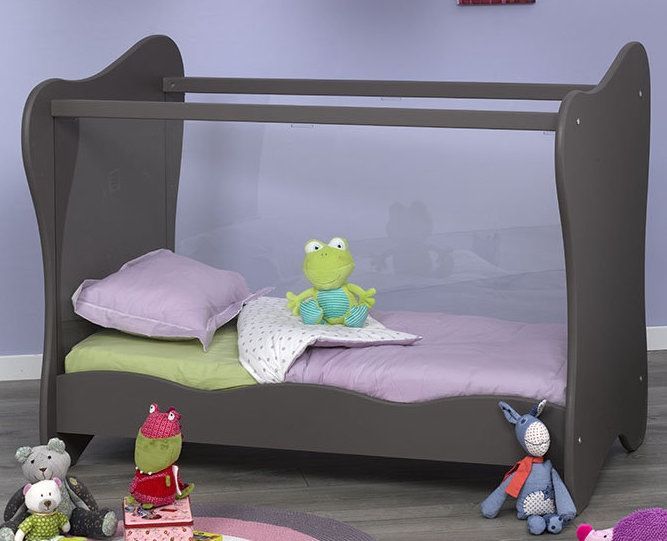 Lit transformable taupe Iris 60 - Photo n°1