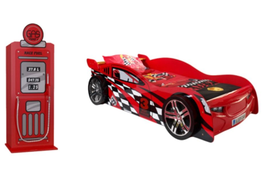 Lit voiture de course 90x200 cm SPIDER – Sommier inclus - Photo n°1