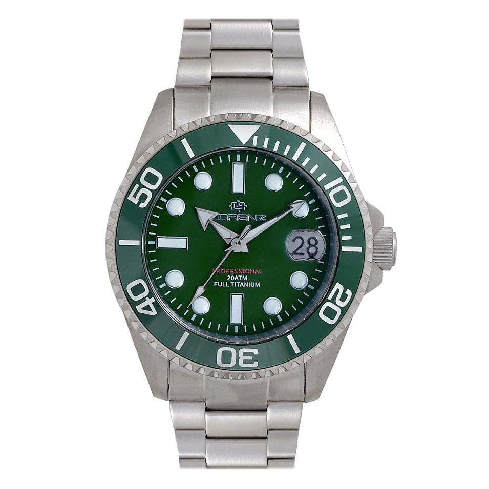Lorenz Titanio Diver Green Automatic Special Pack 030212CC - Photo n°1