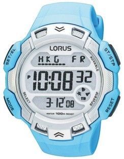 Lorus Sport - Chrono - Digital - Gent - Ss - Strap - Silver / L. Blue 46 Mm R2381DX9 - Photo n°1