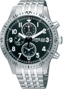 Lorus Sport - Chrono - Gent - Ss - Black - Bracelet RF807DX9 - Photo n°1