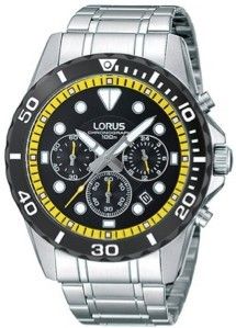 Lorus Sport - Chrono - Ss - Sub - Gent - Black / Yellow - Bracelet RT335BX9 - Photo n°1