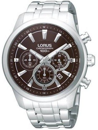 Lorus Sport - Chrono - Ss - Sub - Gent - Brown - Bracelet RT359AX9 - Photo n°1