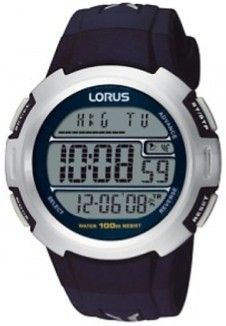 Lorus Sport - Digital- Unisex - Silver / Black / Blue -strap R2341CX9 - Photo n°1