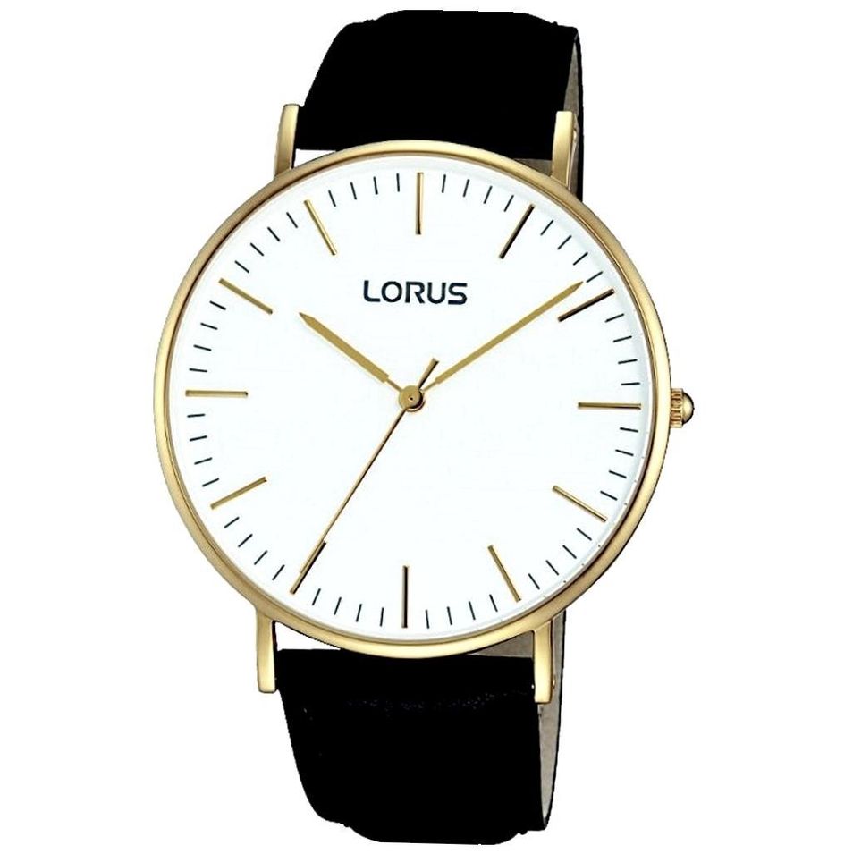 Lorus - Stainless Steel - Leather/cuoio - Quartz - 40x47 Mm - 3 Atm RH882BX9 - Photo n°1