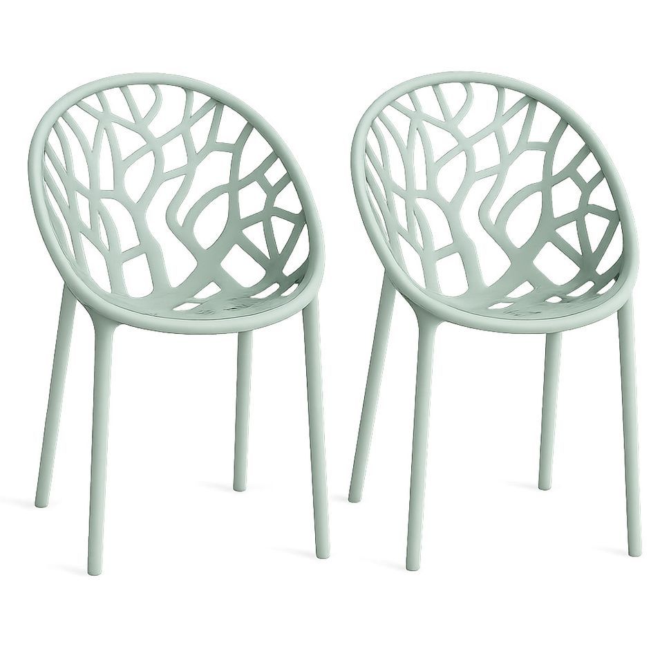 Lot de 2 chaises empilables SPODY – Intérieur/Extérieur - Photo n°1