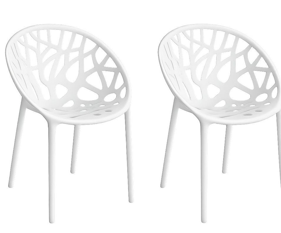 Lot de 2 chaises empilables SPODY – Intérieur/Extérieur - Photo n°1