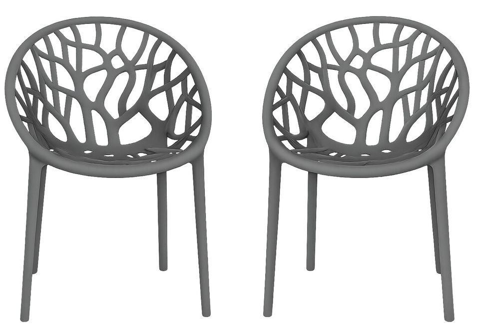 Lot de 2 chaises empilables SPODY – Intérieur/Extérieur - Photo n°1