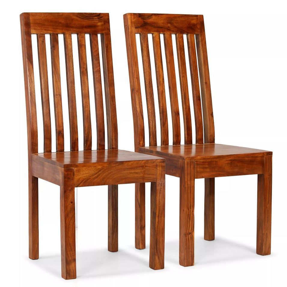 Lot de 2 chaises en bois d'acacia - Modèle Rukla - Photo n°1