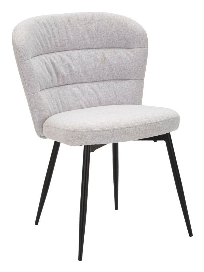 Lot de 2 chaises grise design années 70 Ela - Photo n°1