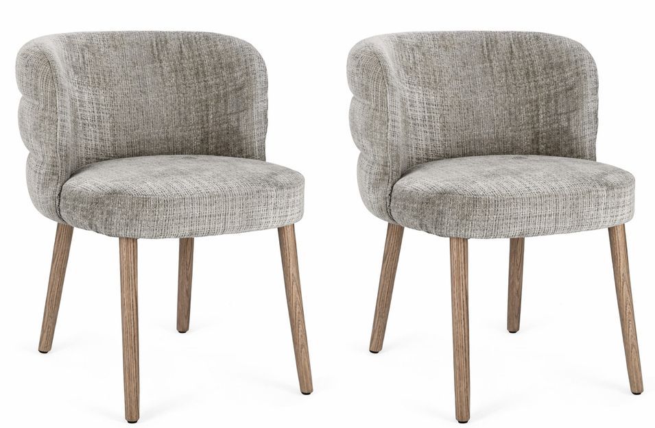 Lot de 2 chaises ILMA – Confort premium & pieds chêne - Photo n°1