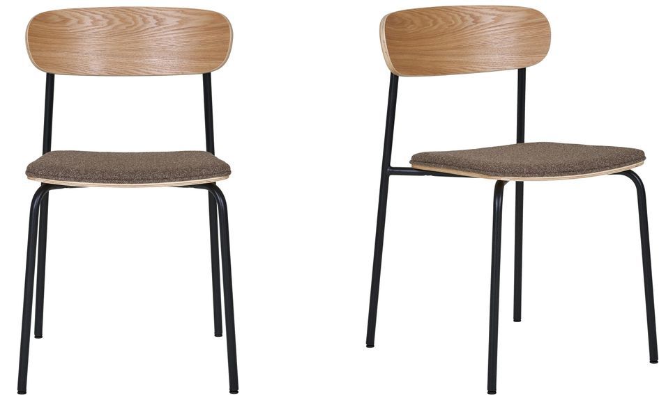 Lot de 2 chaises MARBELLA – Empilable et confortable - Photo n°1