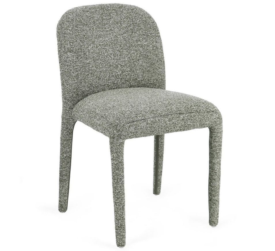 Lot de 2 chaises modernes KANTA – Acier & revêtement bouclé - Photo n°1
