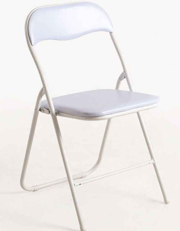 Lot de 2 chaises pliantes blanche TALY - Photo n°1