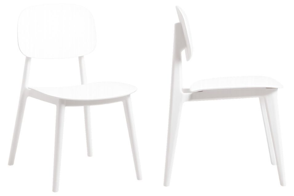 Lot de 2 chaises VALKO – Polypropylène - Photo n°1
