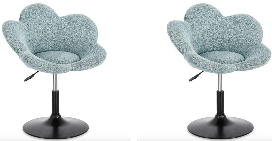 Lot de 2 fauteuils réglables design FLEURS – Elégance florale et confort ajustable - Photo n°1