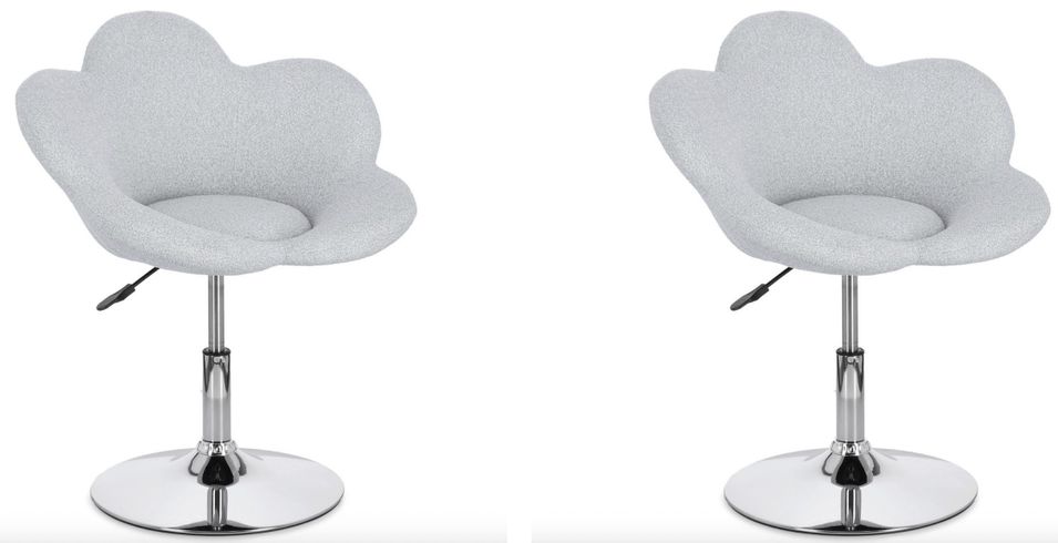 Lot de 2 fauteuils réglables design FLEURS – Elégance florale et confort ajustable - Photo n°1
