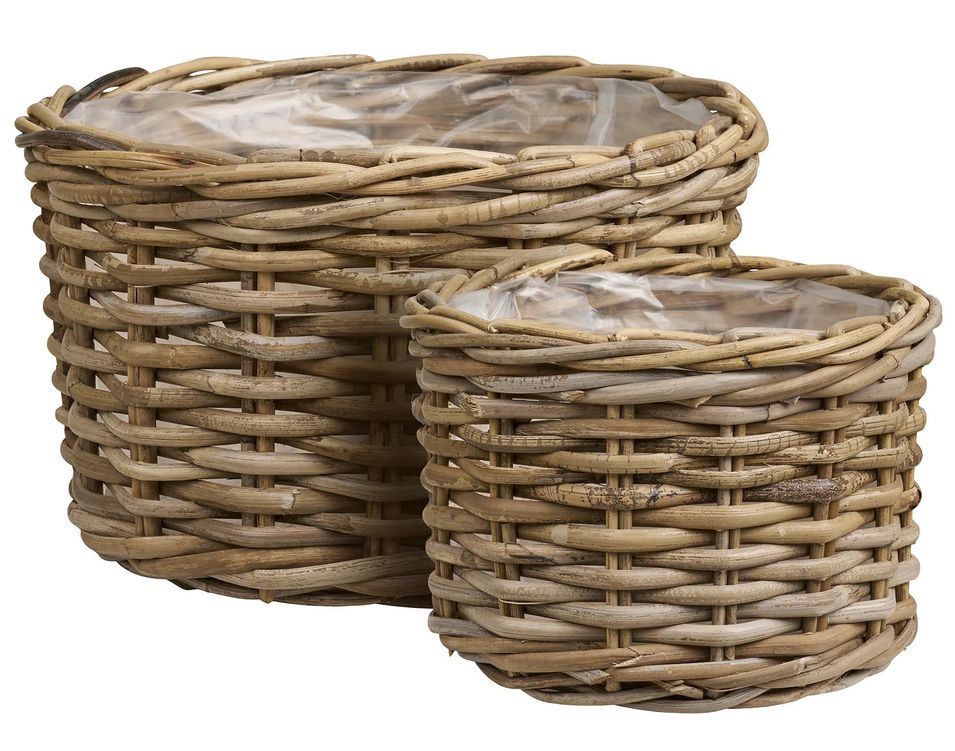 Lot de 2 Paniers en osier KALAK – Intérieur / Extérieur - Photo n°1