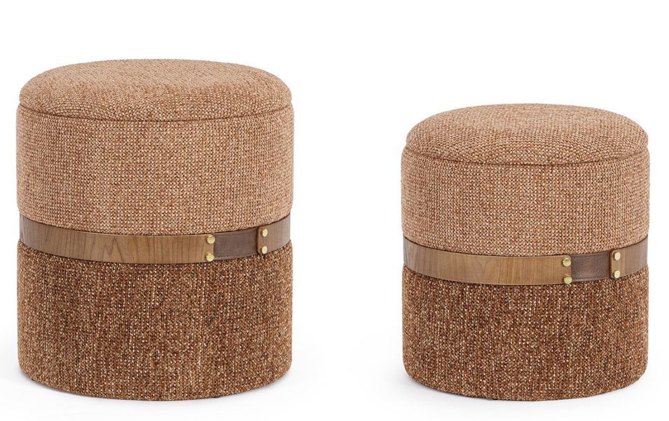 Lot de 2 poufs avec rangement TANYA - Photo n°1