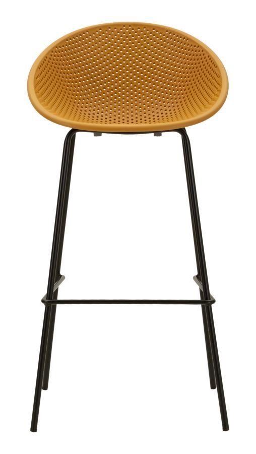 Lot de 2 tabourets de bar Ibiza moutarde - Photo n°1