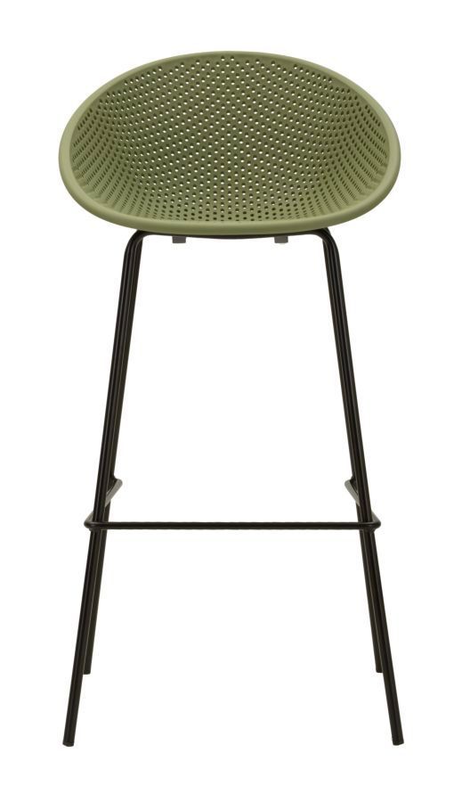 Lot de 2 tabourets de bar Ibiza vert - Photo n°1