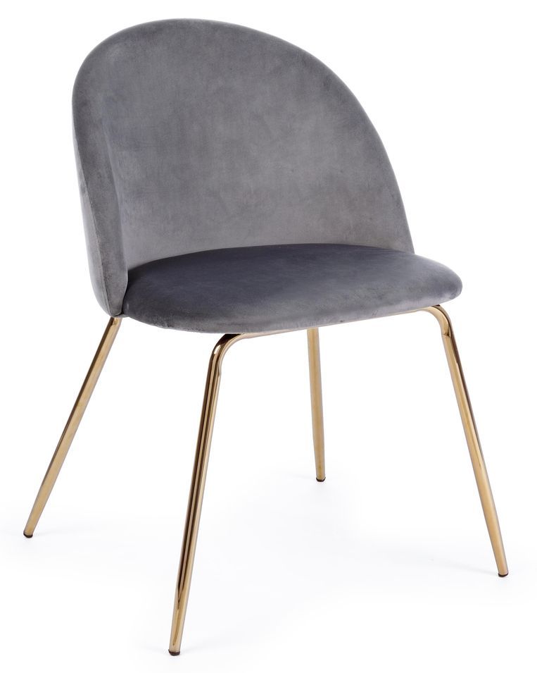 Lot de 4 chaises en velours Tanya – Élégance et Confort - Photo n°1