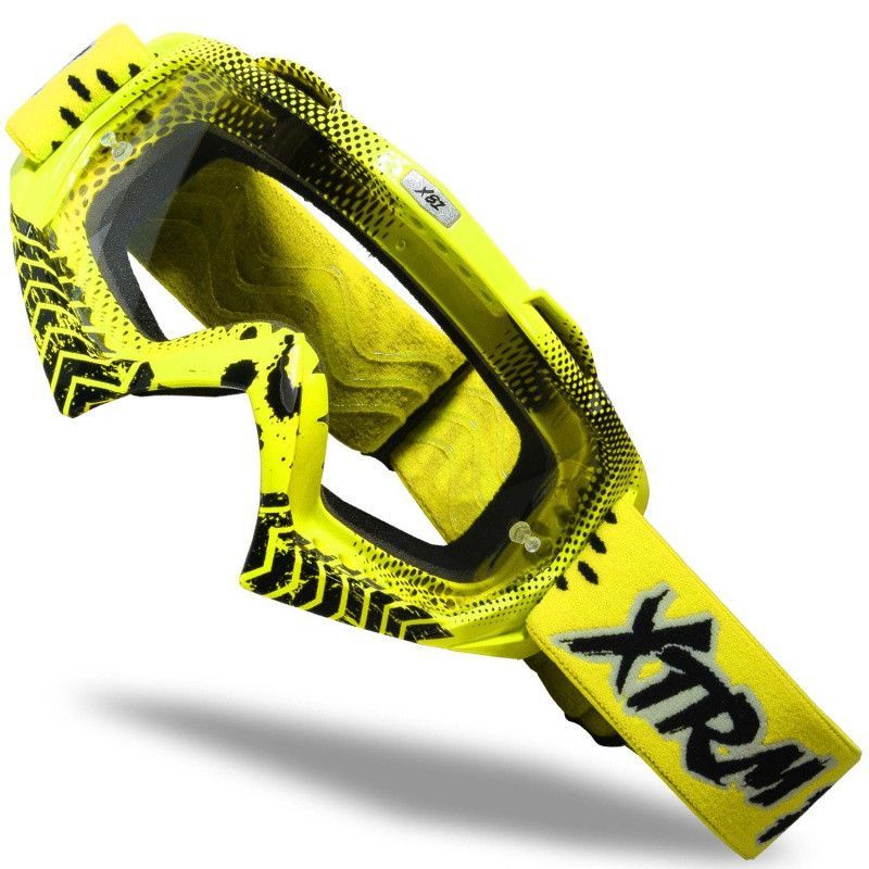 Lunette cross jaune taile unique Compétition - Photo n°1