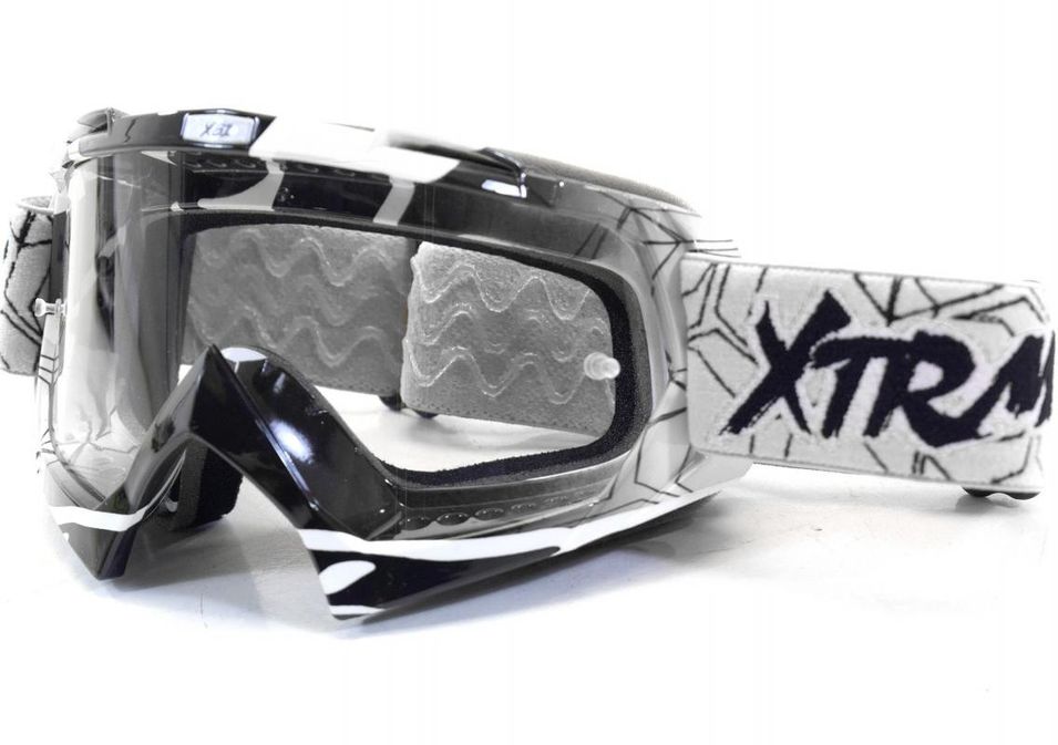 Lunette Moto cross Racing Blanc - Photo n°1