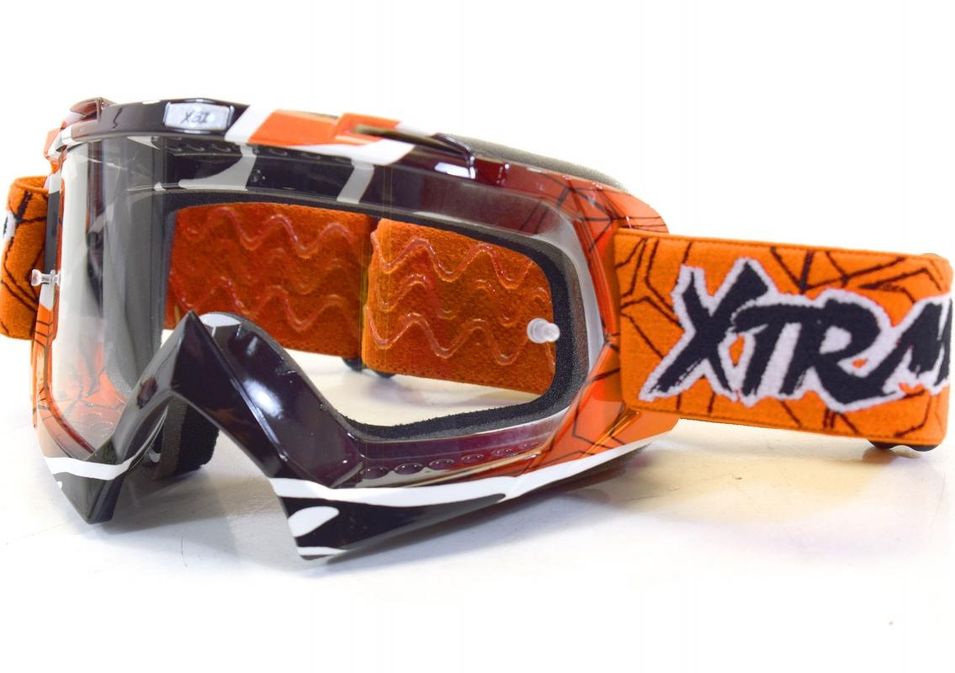 Lunette Moto cross Racing Orange - Photo n°1